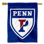 Penn Quakers Athletic Logo Blue House Flag