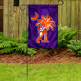 Clemson Tigers Palmetto Garden Flag and Pole Stand