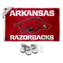 Arkansas Razorbacks Banner Flag with Tack Wall Pads