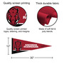University of Arkansas Banner Pennant with Tack Wall Pads