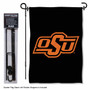 Oklahoma State Cowboys Black Garden Flag and Pole Stand