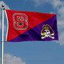 NC State vs ECU Pirates House Divided 3x5 Flag