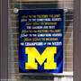 Michigan Wolverines The Victors Fight Song Garden Flag