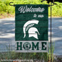 Michigan State Spartans Welcome To Our Home Garden Flag