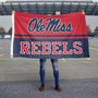 Ole Miss Block Panel Flag