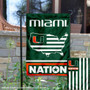 Miami Canes Garden Flag with USA Country Stars and Stripes