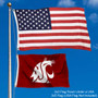 Washington State Cougars 2x3 Foot Small Flag