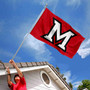 Miami Redhawks Beveled M Flag