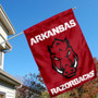 Arkansas Razorbacks Two Logo House Flag