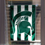 MSU Spartans Stripe Out Garden Flag