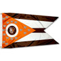 Bowling Green State Falcons State of Ohio Flag