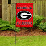 Georgia Bulldogs Logo Garden Flag and Pole Stand