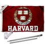 Harvard Crimson Flag Pole and Bracket Kit