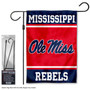 Ole Miss Logo Garden Flag and Pole Stand