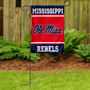 Ole Miss Logo Garden Flag and Pole Stand