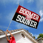 Oklahoma Sooners Boomer Sooner Double Sided Flag