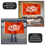 Oklahoma State Cowboys OSU Logo Flag