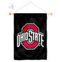 Ohio State Buckeyes Black Window and Wall Banner