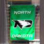 North Dakota Fighting Hawks Wordmark Logo Garden Flag