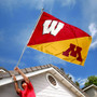 Wisconsin vs Minnesota House Divided 3x5 Flag
