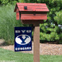 Brigham Young Cougars Wordmark Logo Garden Flag