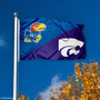 Kansas vs Kansas State House Divided 3x5 Flag