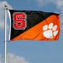 NC State vs. Clemson House Divided 3x5 Flag