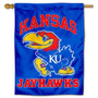 Kansas KU Jayhawks Logo House Flag