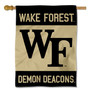 Wake Forest Demon Deacons Wordmark Double Sided House Flag