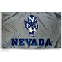 Nevada Wolfpack Silver Wolf Flag