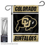 Colorado CU Buffaloes Logo Garden Flag and Pole Stand