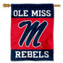 Ole Miss Logo Double Sided House Flag