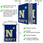 US Navy Midshipmen N Star Garden Flag