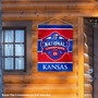 Kansas KU Jayhawks 2022 Mens National Basketball Champions Banner Flag