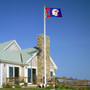 Southern Methodist Mustangs Football Helmet Flag