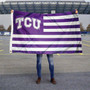Texas Christian Horned Frogs Striped Flag