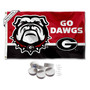 Georgia Bulldogs Go Dawgs Banner with Tack Wall Pads