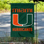 Hurricanes Green Wordmark Logo Garden Flag