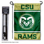 CSU Rams Garden Flag and Pole Stand Holder
