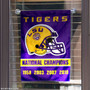 LSU Tigers 4 Time Football Champions Garden Flag