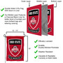 Ohio State University Go Buckeyes Shield Garden Flag