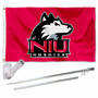 Northern Illinois Huskies Red Flag Pole and Bracket Kit