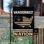 Vanderbilt Commodores Garden Flag with USA Country Stars and Stripes