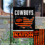 OSU Cowboys Garden Flag with USA Country Stars and Stripes