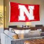 Nebraska Cornhuskers Banner Flag with Tack Wall Pads