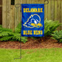 Delaware Blue Hens Logo Garden Flag and Pole Stand