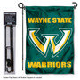 Wayne State Warriors Garden Flag and Pole Stand