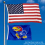 Kansas KU Jayhawks 2x3 Foot Small Flag