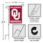 Oklahoma Sooners Logo Garden Flag and Pole Stand