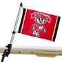 University of Wisconsin Golf Cart Flag Pole and Holder Mount